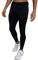 TCA Herren Rapid Quickdry enganliegende Jogging Hosen mit Reißverschlusstaschen - Schwarz, XXL