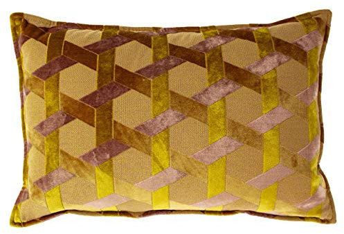 Paoletti Delano Kissenbezug, Samt, Ochre/Blush, 40 x 60cm