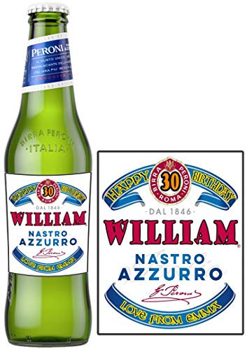 Personalised Bottle Label Birthday Wedding Anniversary Suitable for Bottle of Cider Beer BL029