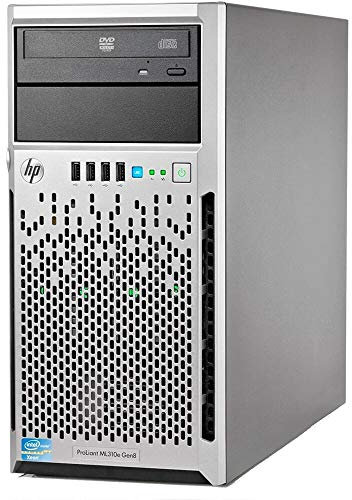 HP Proliant ML310e G8 v2 Tower, Intel Core i5 4XXX, RAM 32 GB, SSD 2 x 500 GB, Raid Controller B120i, lector de DVD, 1 x PSU. Win Server 2019 Std (reacondicionado)