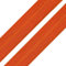 1m Einfassband 20mm hochelastisch 44% Elastan gefalzt Meterware Faltgummi Schrägband Farbwahl, Größe:20mm, Farbe:kürbisorange
