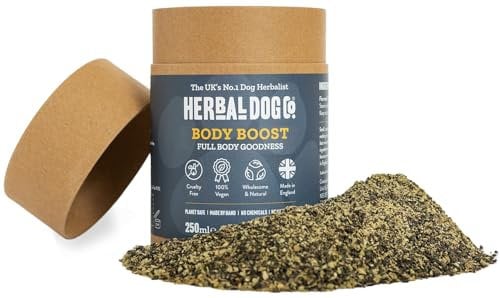 Herbal Dog Co Body Boost Dog Multivitamin Herbal Blend, 250ml - Dog Vitamins & Supplements for Dogs & Puppies - All-Natural, Vegan, Made in UK