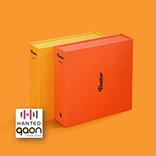 BTS – Butter [Creme + Pfirsiche] [Pre order] 2CD + 2Photobook + 2Folded Poster + andere mit Culturekoreanischen Deko-Aufklebern, Fotokarten