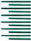 Tradineur - Pack de 12 tutores de Acero plastificado para Plantas de 1,1 x 180 cm, Ideal para el Cuidado del jardín. Varillas para el Cuidado de Plantas y arboles, para Que crezcan de Forma Correcta