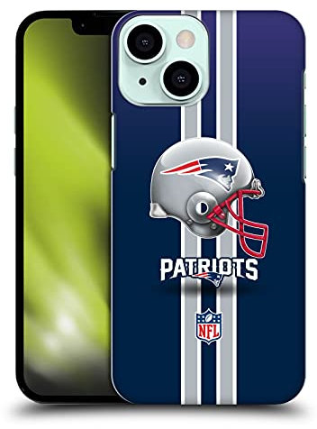 Head Case Designs Officially Licensed NFL Helmet New England Patriots Logo Hard Back Case Compatible With Apple iPhone 13 Mini