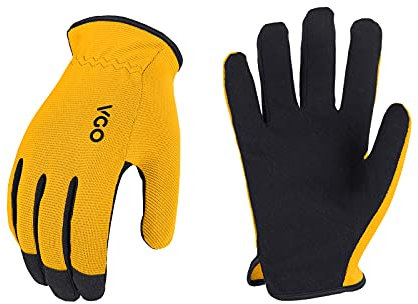 Vgo... 3 Paare Multifunktionale Arbeitshandschuh,Sicherheitshandschuhe,Bauarbeitshandschuhe, Gartenhandschuhe,leichte Handschuhe(AL8736)