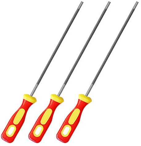 SUOYATE 3 pièces Rond en Acier à Haute teneur en Carbone affûtage tronçonneuse scie à chaîne Limes affûteuse pour menuiserie tronçonneuse fichier 4/4.8/5.5mm