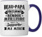 Spreadshirt Beau Papa Bonus Père Rendu La Vie Meilleure Merci Fête des Pères Mug Bicolore, taille unique, blanc/bleu cobalt