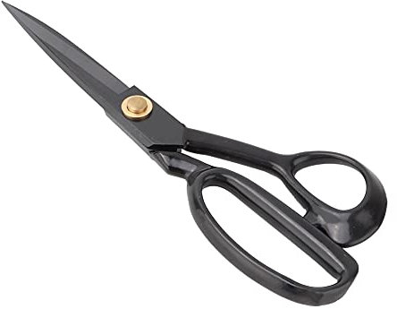 Große Schere aus Schwarzem Stahl, Scharfe Schere aus Edelstahl für das Büro zu Hause, Allgemeine Verwendung, High Middle School, Klassenzimmer, Lehrer, Schüler, Kinderschere (Größe HC-9)