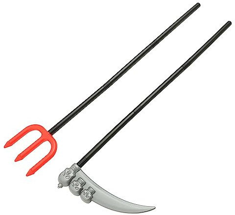 SHOWERORO 2-teiliger Halloween-zauberstab-cosplaystock Halloween-Party-Dekoration Theaterrequisite Fotorequisite -Accessoire