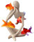 HyzaPhix Denker Skulptur Aquarium Dekoration,Abstrakte Kunst Figuren Landschaft Statuen Aqua Ornaments Thinker Statue für Kleine Garnele Fische Shrimp, Wohnzimmer Büro Fisch Tank Deko