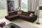 All4All Ecksofa mit Schlaffunktion Gonti VII 280x217 cm - Schlafsofa mit Bettkasten - Sofa in L-Form - Wohnlandschaft Sofa - Eckcouch Klein - Seite Links - Dunkelbraun - Gewebe - Modern 26