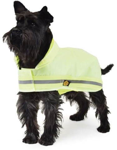 Fashion Dog reflektierender Regenmantel für Hunde - Neongelb - 30 cm