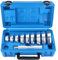 BOOMSTART Kit Pressa Cuscinetti – Set da 10 Pezzi per Installazione di Anelli e Paraoli, con Manico Zigrinato e 9 Adattatori Bifacciali – Kit di Montaggio per Cuscinetti e Guarnizioni Ruota