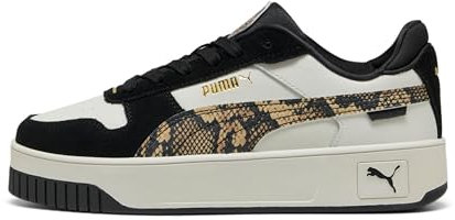PUMA Zapatillas Carina Street para mujer, Vapor Gray-black-gold, 42 EU