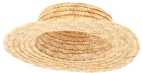 FOYTOKI Puppen Strohhut Miniatur Puppe Hüte Mini Strohhut Für Puppen Woven Doll Hat Innendurchmesser Für Bastelprojekte Puppenhaus Dekoration Und Fotorequisiten