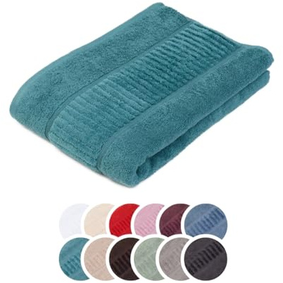 liebling Duschtuch Bio Baumwolle, Serie Organic, 500 gr. / m², 70 x 140 cm, 60 Grad, saugstark, schnelltrocknend, Farbe: Petrol