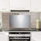 ZeroInox Panel antisalpicaduras de acero inoxidable AISI 304 ideal para la protección de las paredes de la cocina (100 x 60 cm)