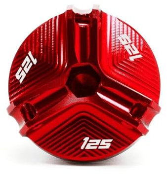 YIJIAVSX Schutz Öl Füllstoff Kappe Für Y&amaha YZFR125 YZF R125 2008-2022 2023 Motorrad Motoröl Einfüllstopfen Öleinfülldeckel Motoröl Einfülldeckel Öleinfülldeckel(Rot)