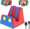 Growalleter NS2 Ladestation kompatibel mit Nintendo Switch 2-Zubehörständer und OLED-Modell-Joycons, 4-in-1-Controller-Ladeständer für Switch 2 mit 7-RGB-Licht, USB-C-Schnellladekabel