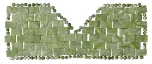 Natural Jade Eye Kühlung Blindbund Anti -Aging -Augenpolster Schlaf entspannen Sie sich grün...
