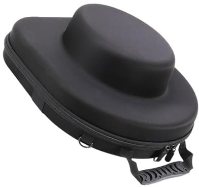 perfeclan Scatola Porta-cappelli Da Cowboy Da Viaggio con Tracolla Regolabile, Custodia Porta-cappelli