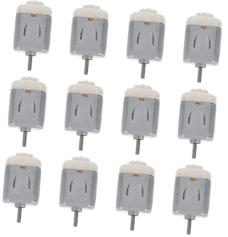 HOMSFOU 12 Pièces Moteur DC Miniature pour Jouets Garçon Fille Moteurs Électriques Micro pour Véhicules et Mini Ventilateurs pour Projets DIY et Bricolage