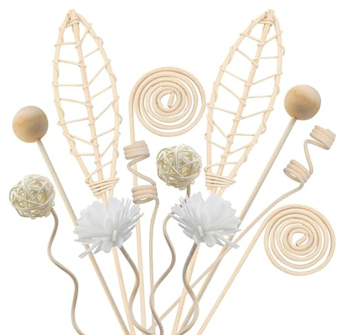 JOYOLA 20 Pcs Rattan Wood Diffuser Sticks, Natural Rattan Sticks for Aroma Diffuser, Rattan Aromatherapy Sticks, Rattan Reed Fragrance Diffuser for Use in Home and Office Environments