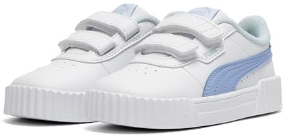 PUMA Mädchen Carina 3.0 Sneakers 27, White Intense Lavender Purple