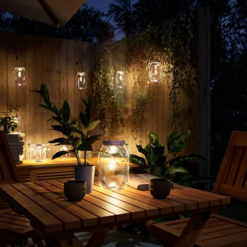 Genérico Luz Solar de Exterior de Vidrio 12 uds Banco cálido,Casa y jardín,Iluminación,Iluminación de exterior-4008204