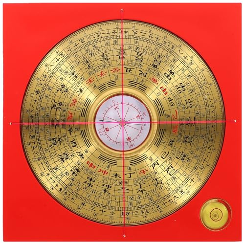 Antiker Kupferkompass im Retro Stil für Richtungsbeobachtung | Taoistisches Zubehör, Goldfarbenes Kupfer, 1 Satz, zum Hängen und Ausstellen, Desktop Decoration