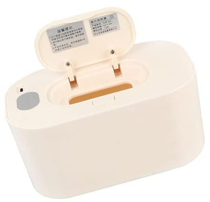 Wipe Warmer Constant Temperature Adjustable Wet Tissue Heater | White Abs Pp Silicone Case, Keeps Bottom Moist and Tissue Warm, Label, Most 80-count Package