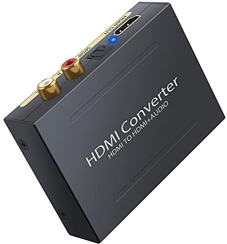 LiNKFOR HDMI Audio Extractor HDMI to Toslink Analog Stereo R/L Audio Converter