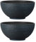 Stone Textured Effect Bowl Pot Plastic Planter, Set of 2 - Suitable for Indoor or Outdoor Use - 20cm (H) x 40.5cm (Dia)