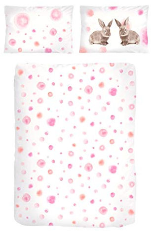 Biber-Bettwäsche Hase 40x60 / 100x135 cm