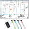 POPRUN A3 Magnetic Weekly Planner Whiteboard Calendar for Fridge, Family Schedule Planner with Time Slots, Dry Erase Weekly Planning Board for Meal, Memo board, Work Planner Monday to Sunday, 43x28 cm