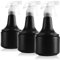 com-four® 3x Blumensprüher - Sprühflasche zur Bewässerung von Pflanzen - Wassersprühflasche zum Wasserzerstäuben und zur Schädlingsbekämpfung (3 Stück 0.6L anthrazit)