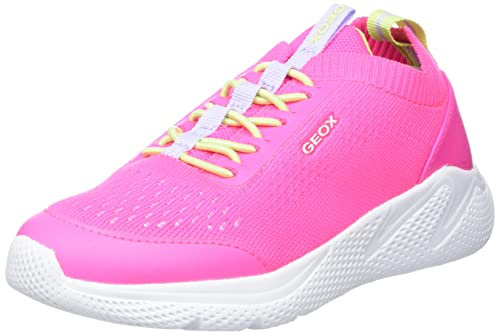 Geox Bambina J Sprintye Girl B Sneakers Bambine e ragazze, Rosa (Fluo Fuchsia), 36 EU