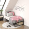 Zinus Lorelai Cama 90x190 cm - Altura 31 cm con almacenamiento debajo de la cama - Marco de la cama de plataforma de metal - Negro