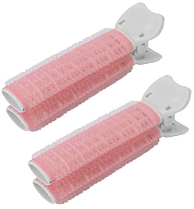Lockenwickler Volumizing Curlers Root Clips, 2pcs Flauschiges Haar Volumizing Clips Hair Volume Roller Curler Clip, Women Girls Volumizing Hair Root Clips Pony Styling Tool(Rosa)