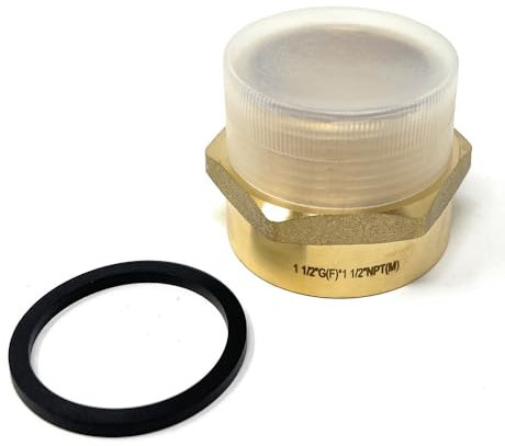 G-Gewinde (British BSPP) Buchse auf NPT-Gewinde Außenrohrverschraubungsadapter – bleifreier Adapter (3,8 cm)