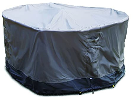 Quality Garden Furniture Covers, Fits 4 Seater Round Table And Chairs. Cover Dimensions Are 195 Cm Diameter X 90 Cm Height