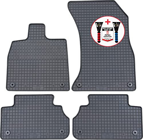 PETEX Gummimatten Premium 4-TLG schwarz + Eiskratzer Auto Bild Test 52/2021