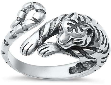 Joyara Sterling Silber 925 Tiger Ring