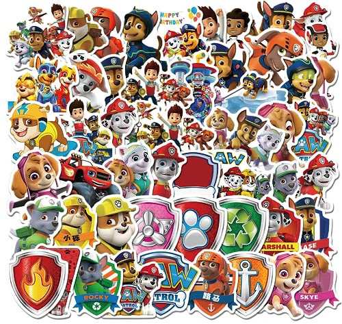 Philoctes Aufkleber Sticker Kinder, 100 Stück, Hunde Set, Weiß, Braun, für Scrapbooking, Lehrer, Kleinkinder, Geburtstag Kinder Geschenk