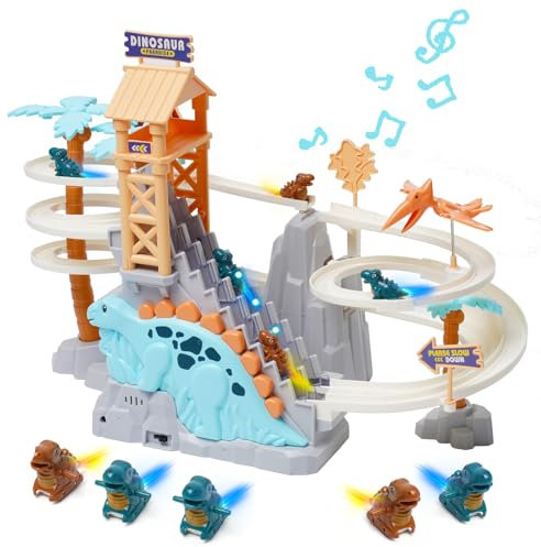 Escalier Escalade Jouet, Jouet d'escalade et Circuit, Race Track Toys avec Musique, Jouets dEscalade pour Enfants pour Enfants à Partir de 3 Ans
