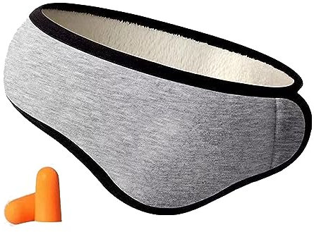 Brrnoo Cache-oreilles Réglable à Réduction de Bruit avec Matériau Chaud en Peluche, Cache-Oreilles D'hiver Pour Le Sommeil Antibruit, Protection Auditive Extérieure pour L'hiver (GRAY)