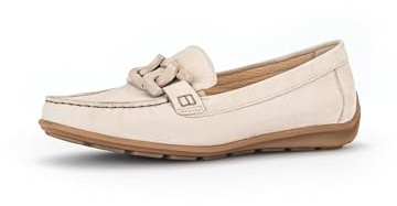 Gabor Damen Slipper, Frauen Slip On,Leichte Mehrweite (G),Halbschuhe,Slides,Schlupfschuhe,schluepfschuhe,Loafer,Puder (Uni),37.5 EU / 4.5 UK