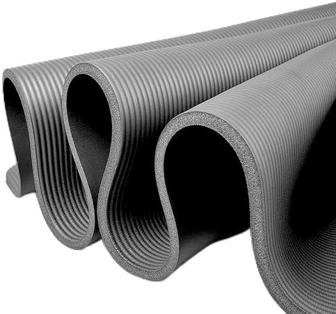 Yogamatte XXL - Gymnastikmatte groß - Fitnessmatte mit Tragegurt - Isomatte ohne Phthalate - SGS Zertifiziert - NBR - Dicke 1-1,5 cm - 7 Größen