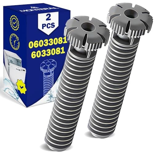 2 Pièces Pieds pour Lave Vaisselle avec Code Original 6033081 06033081 pour Miele G1xxx–G7xxx - Garantie de 10 Ans - MONTERAL